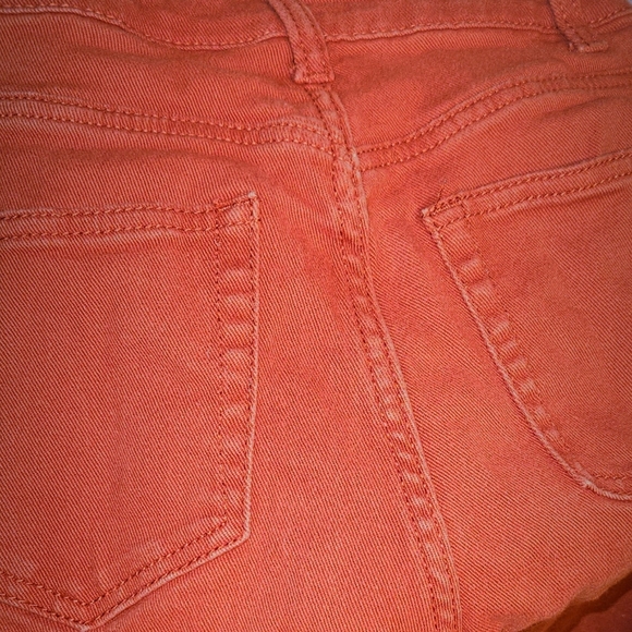 H&M High Waist Flared Red Jeans Pants Size 0 - Picture 5 of 5